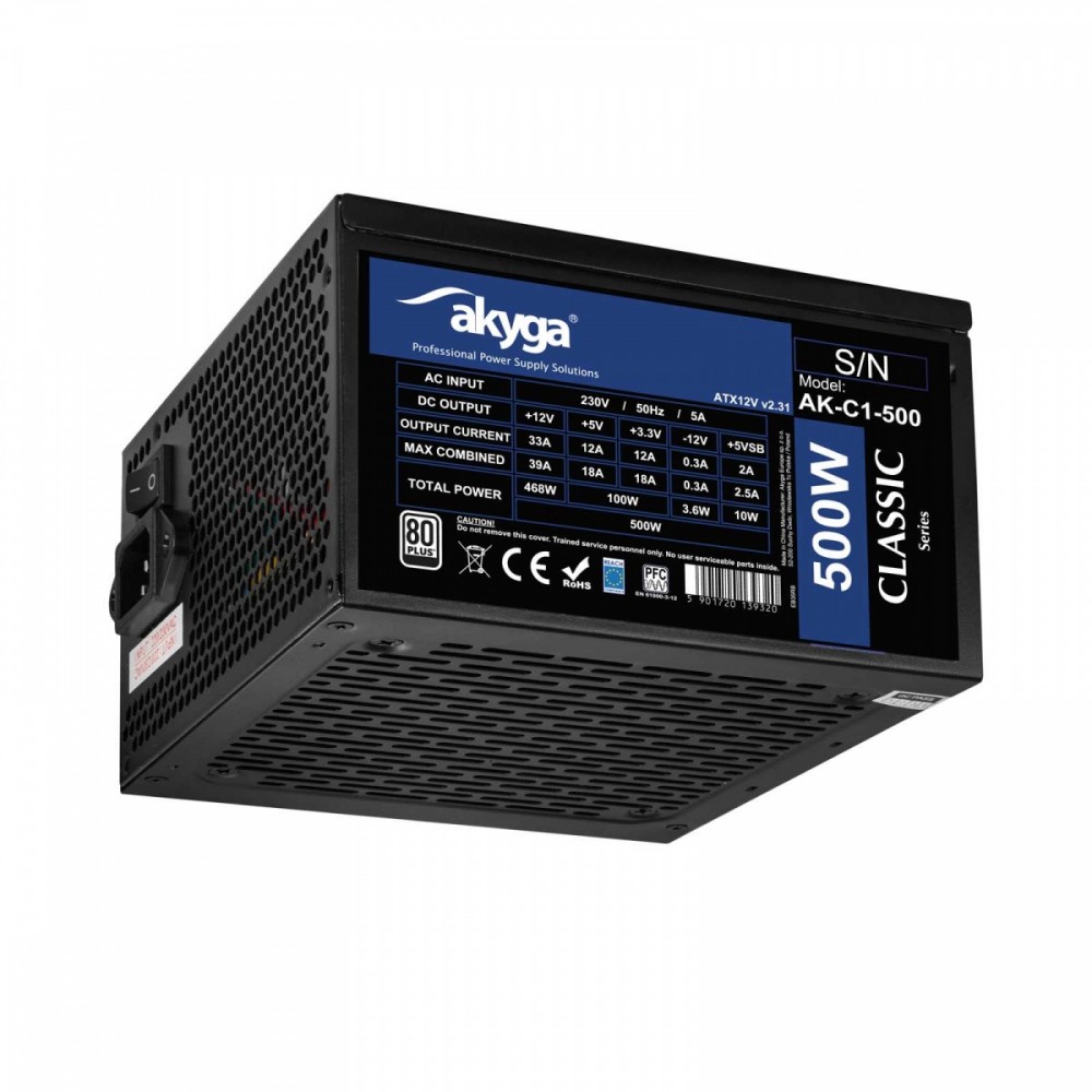 AKYGA Zasilacz ATX AK-C1-500 500W PRO SERIA Zasilac