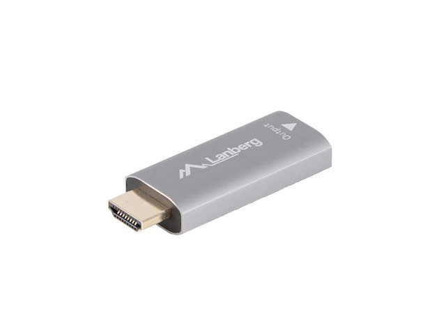 Lanberg Adapter HDMI(M)-Displayport(F)4K srebrny