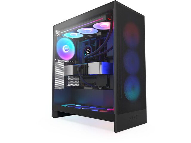 NZXT Obudowa H7 FLOW RGB Midi Tower z oknem (2024) Czarna