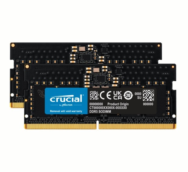 Crucial Pamięć DDR5 SODIMM 16GB/5600 (2*8GB) CL46 (16Gbit)