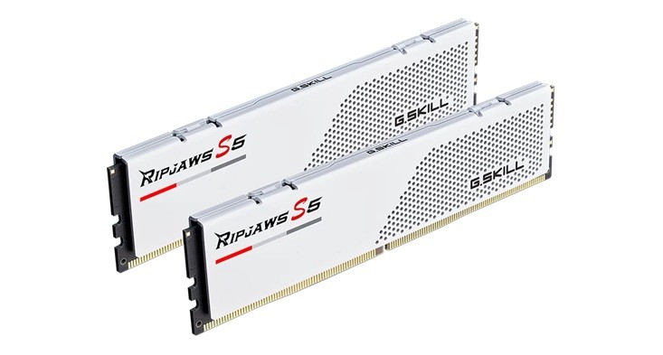 G.SKILL PC DDR5 32GB (2x16GB) Ripjaws S5 5200MHz CL40 XMP3 Biały