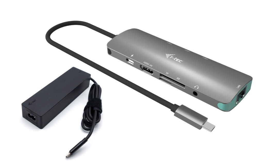 i-tec Zestaw Stacja dokująca USB-C Metal Nano 4K HDMI LAN z Power Delivery 100W + Ładowarka 100W