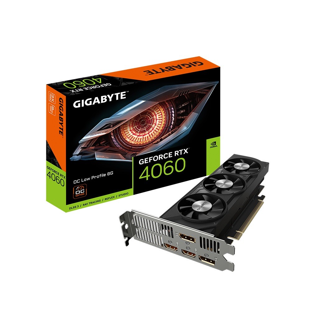 Gigabyte Karta graficzna GeForce RTX 4060 OC Low Profile 8G GDDR6 128bit 2HDMI/2DP