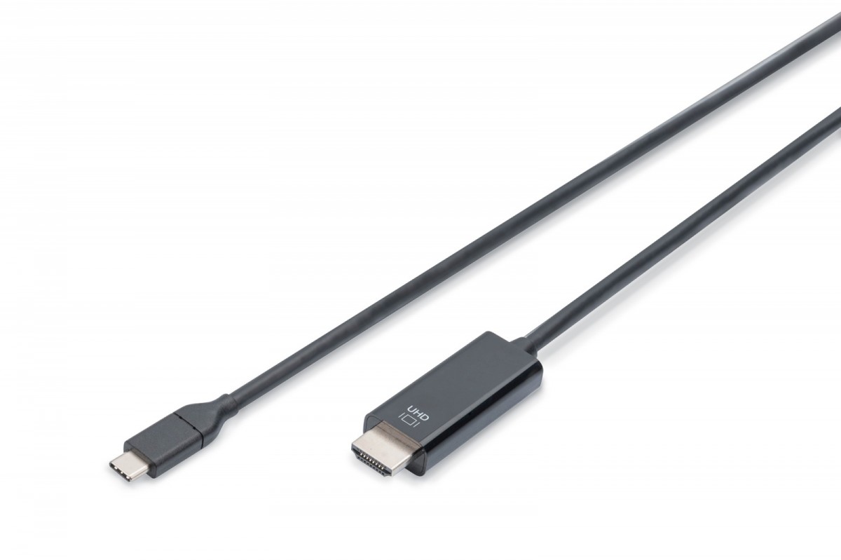 Digitus Kabel USB Type-C/HDMI M/M USB 3.1 Gen.2 SuperSpeed+ 4K/60Hz 18Gbps 5m czarny