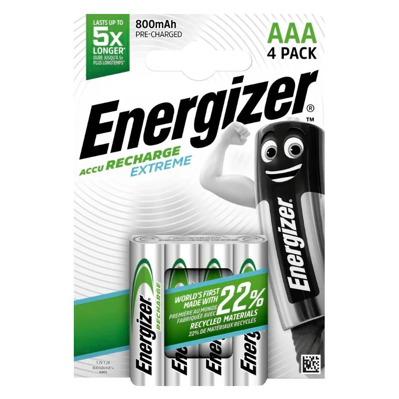 Energizer Akumulator Extreme AAA L92 800 mAh 4 szt. blister