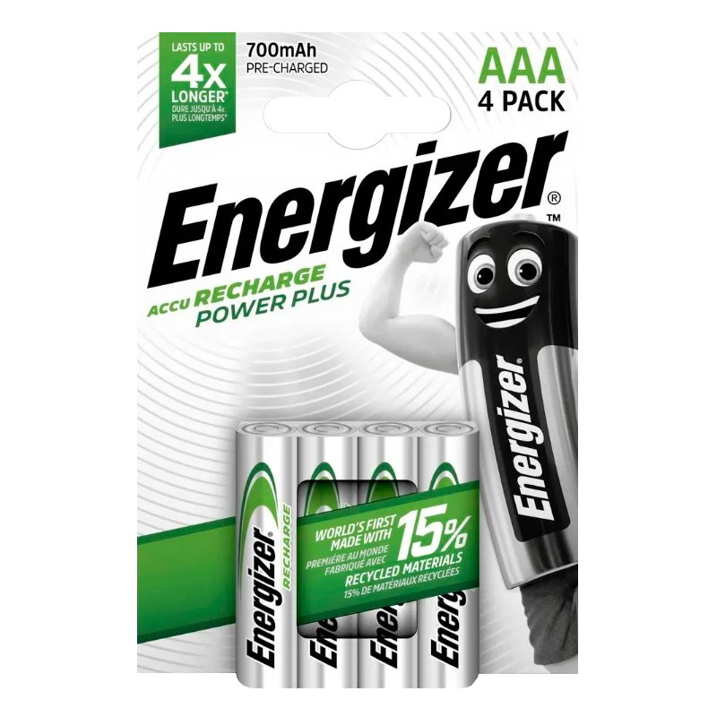 Energizer Akumulator Power Plus AAA L92 700 mAh 4 szt. blister