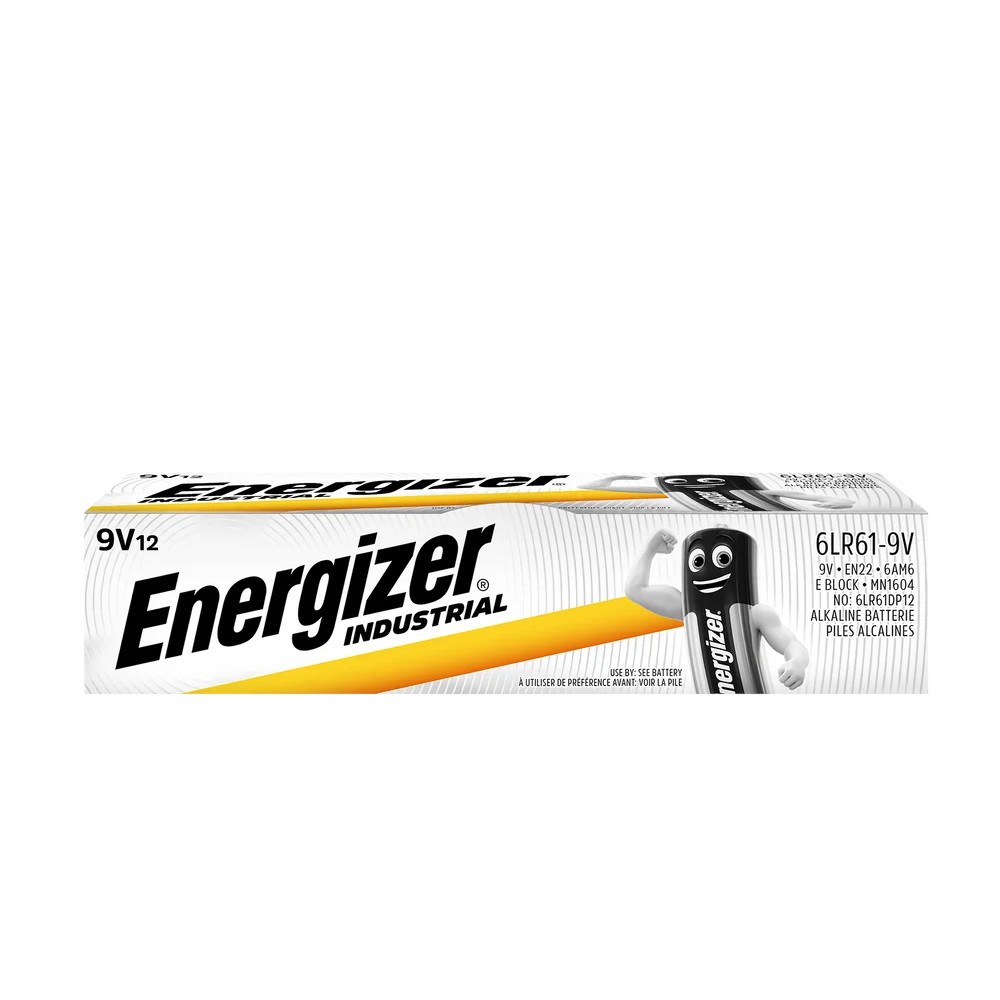 Energizer Bateria Industrial alkaliczna 9V 6LR61 12 szt. Bulk