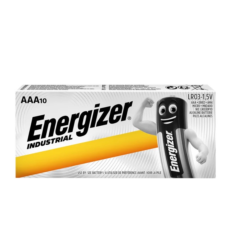 Energizer Bateria Industrial alkaliczna AAA LR03 10 szt. Bulk