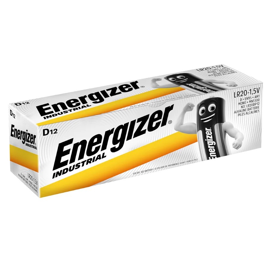 Energizer Bateria Industrial alkaliczna D LR20 12 szt. Bulk