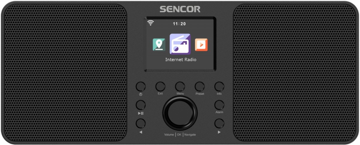 Sencor Radio Internetowe Moc 2x10W,WiFi,FM,DAB+,USB, wys.LCD