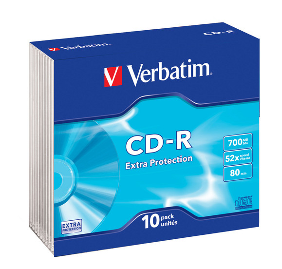 Verbatim CD-R 52x 700MB 10P SL DLP 43415