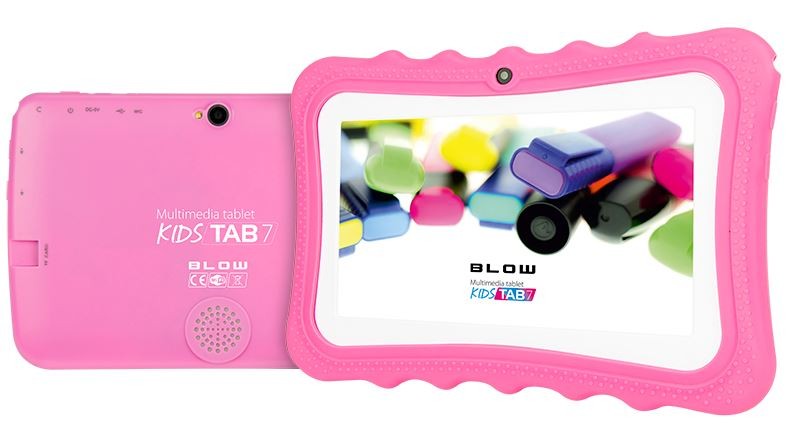 BLOW Tablet KidsTAB7.4HD2 quad różowy + etui