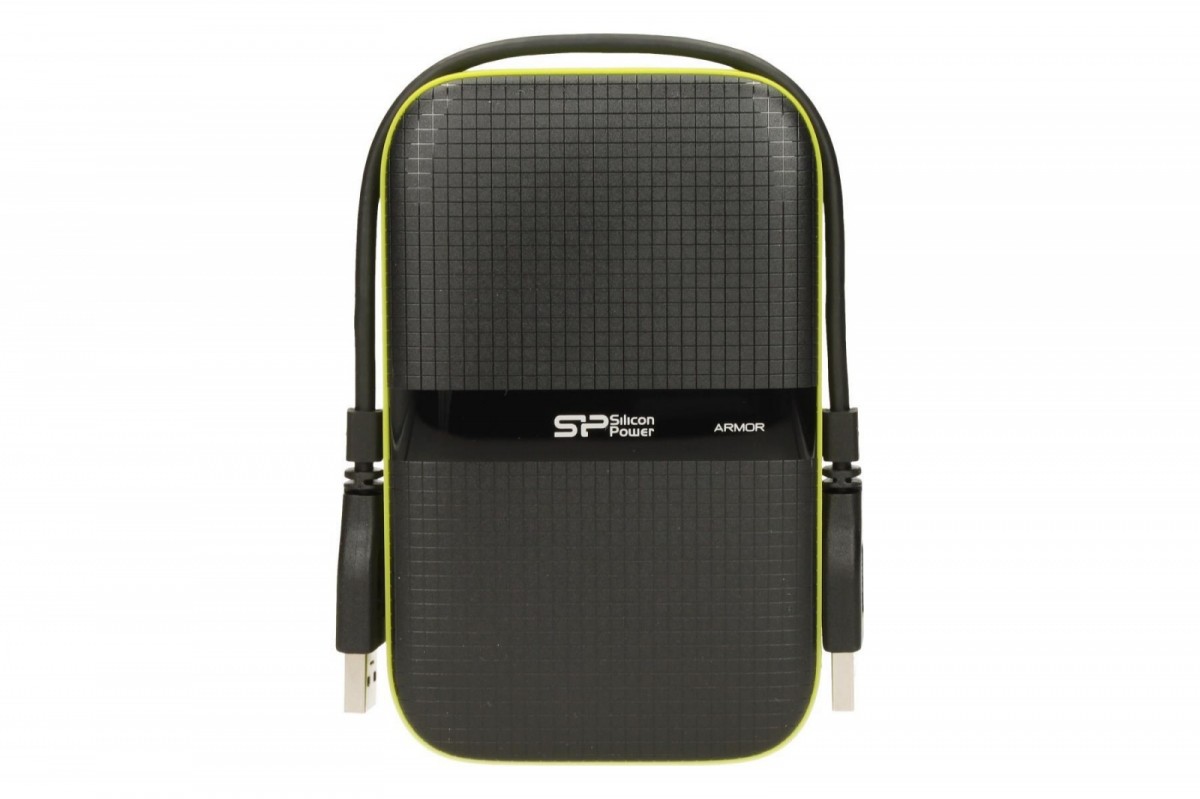 Silicon Power ARMOR A60 1TB USB 3.0 BLACK-GREEN/PANCERNY wstrząso/pyło i wodoodporny