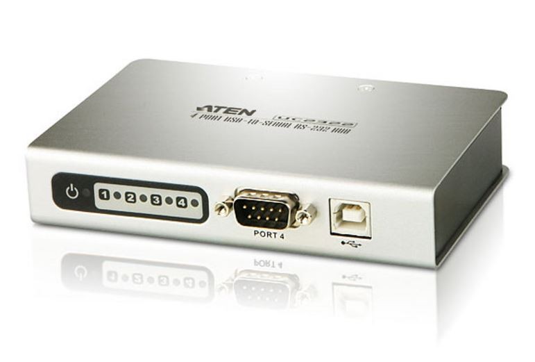 ATEN 4-Portowy koncentrator USB to RS-232 Hub UC2324-AT