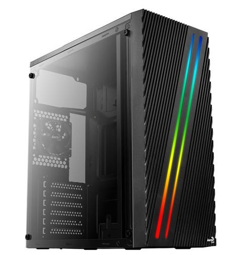 AeroCool Obudowa Streak RGB BLACK USB 3.0 Mid Tower