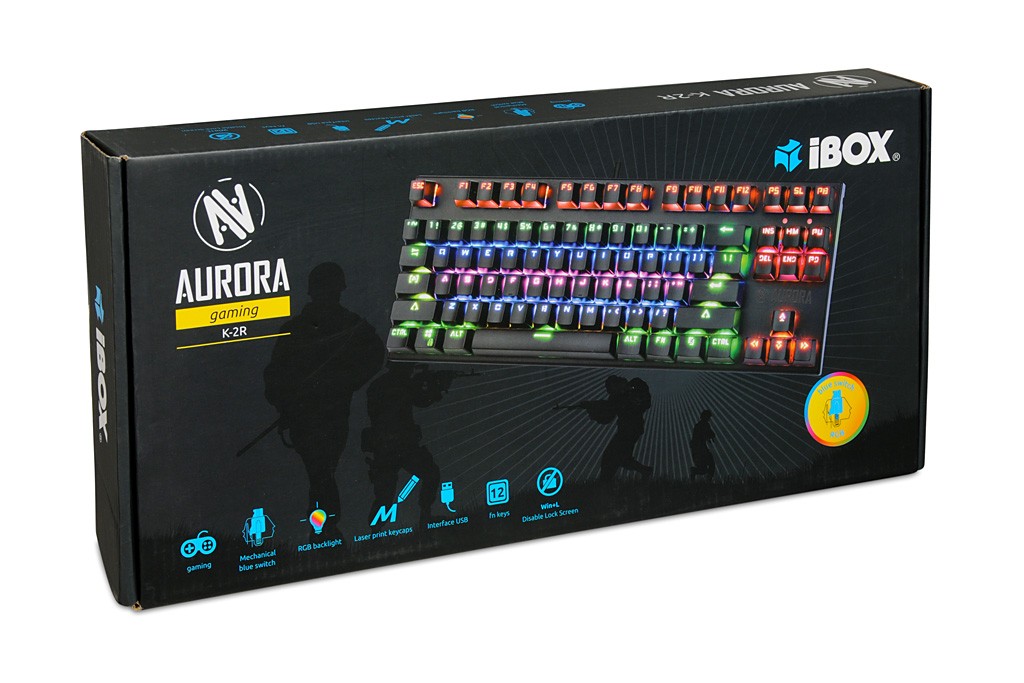 iBOX Klawiatura K2-R Gaming mechaniczna