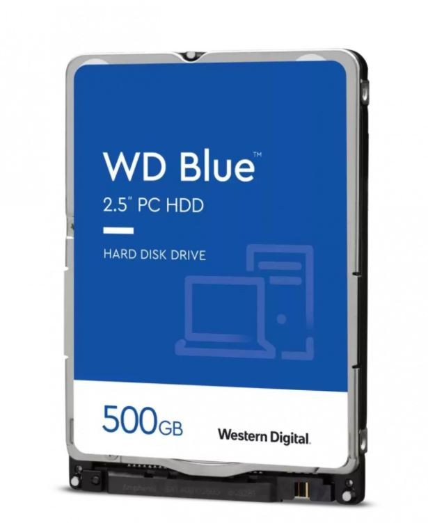 Western Digital Dysk HDD Blue 500GB 2,5'' 16MB SATAIII/5400rpm