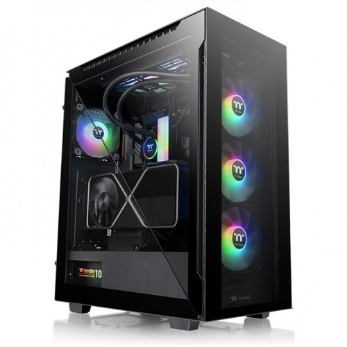 Thermaltake Obudowa - Divider 500 ARGB Tempered Glass - Czarna