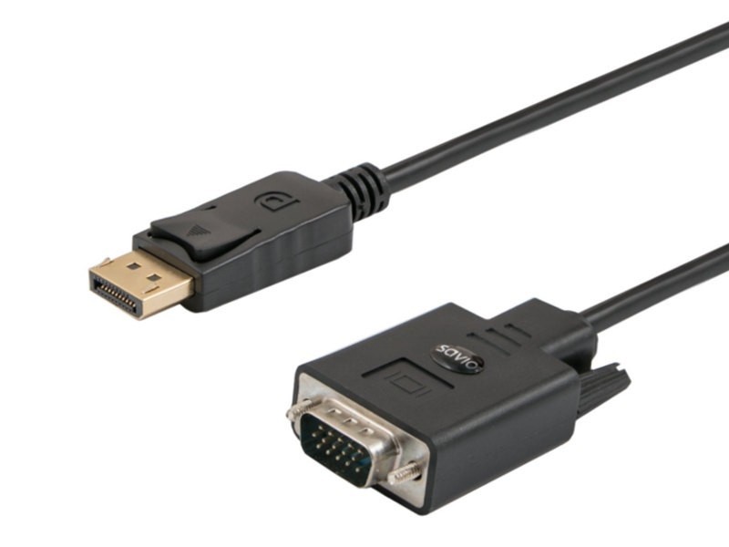 Savio Kabel DisplayPort (M) - VGA (M) 1,8m, CL-92