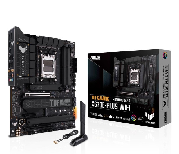 Asus Płyta główna TUF GAMING X670E-PLUS WIFI AM5 4DDR5 ATX HDMI